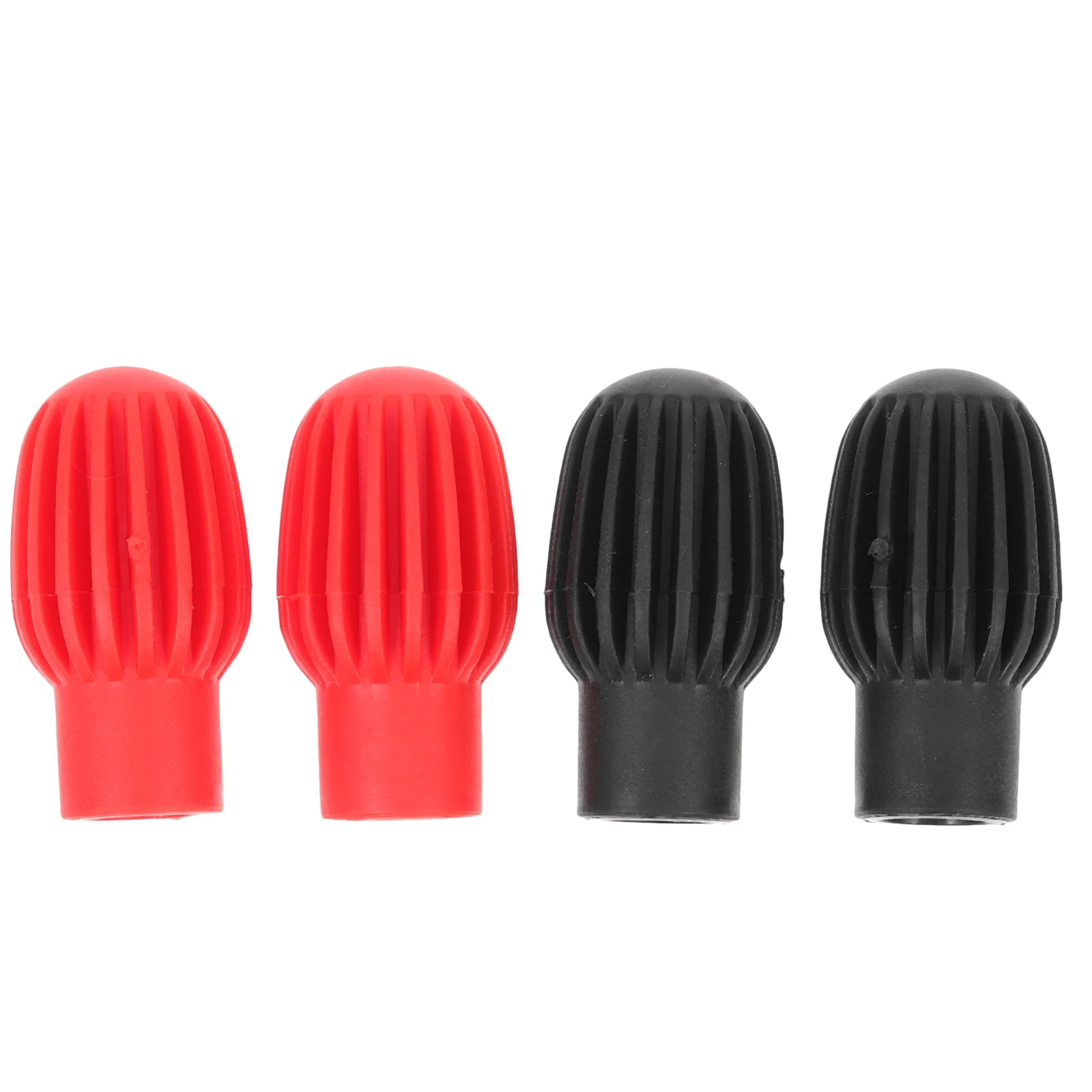 

4 Pcs Silicone Drum Kit Drumstick Tips Practice Covers For Beginner Protectors Silent Percussion Instrument Supplies