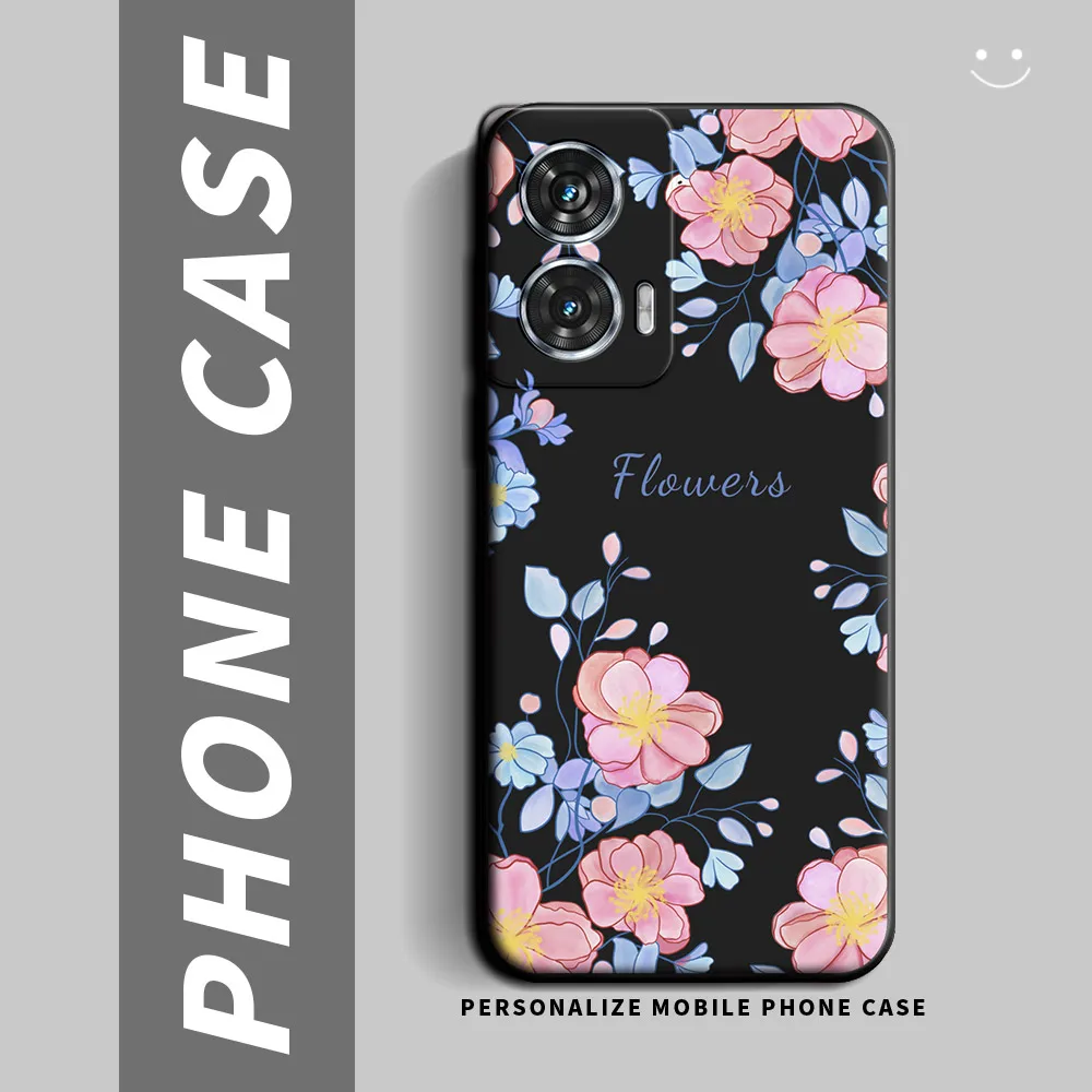 For Moto Edge 50 Ultra 50 Fusion Case Soft Silicone TPU Panda Butterfly Flower Phone Case For Motorola Moto X50 Ultra Back Cover
