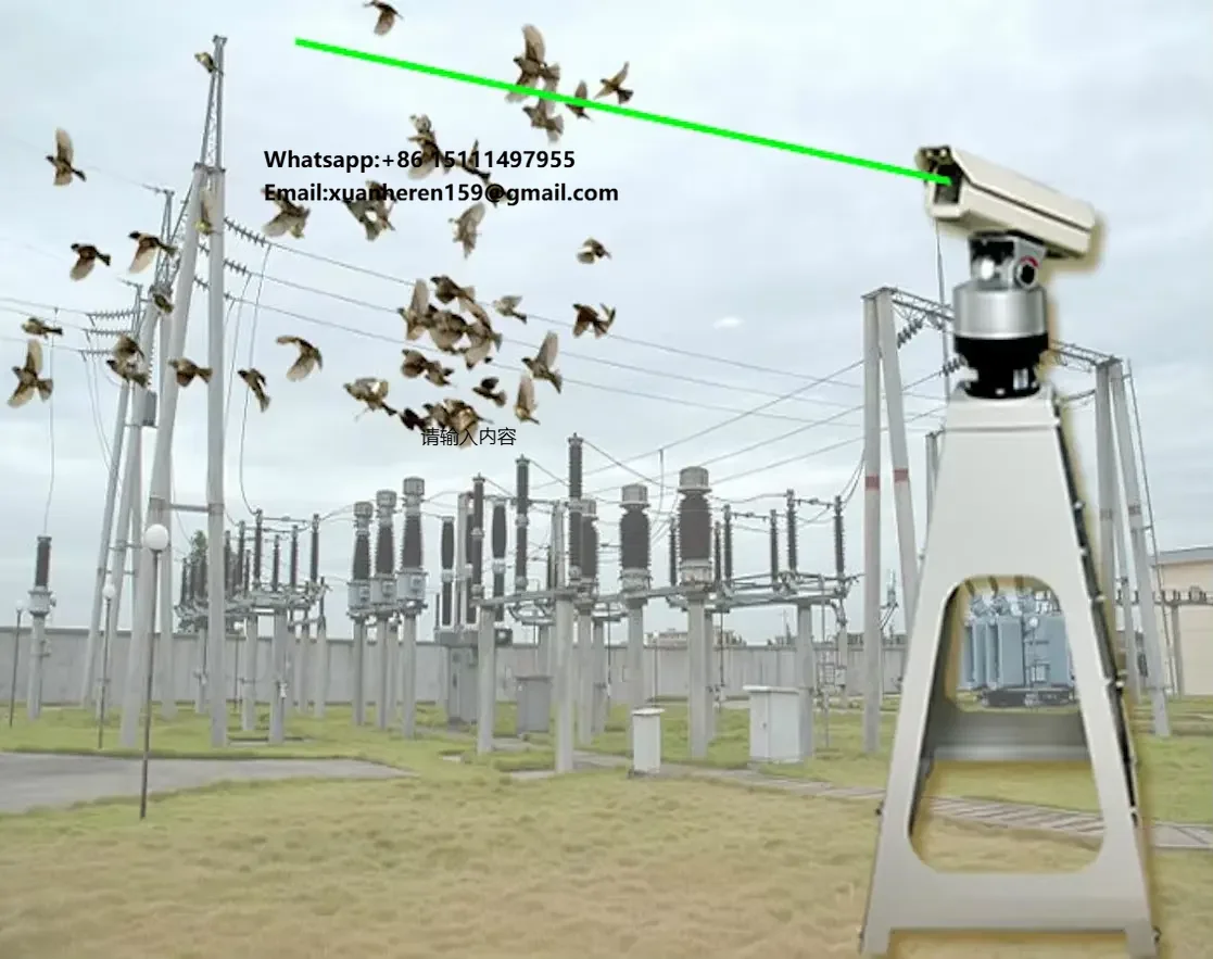 

AI Smart Bird Repellent Bird Control Green Laser Suitable for Substation Farmland Garden to Keep Birds Pigeons Bats Away