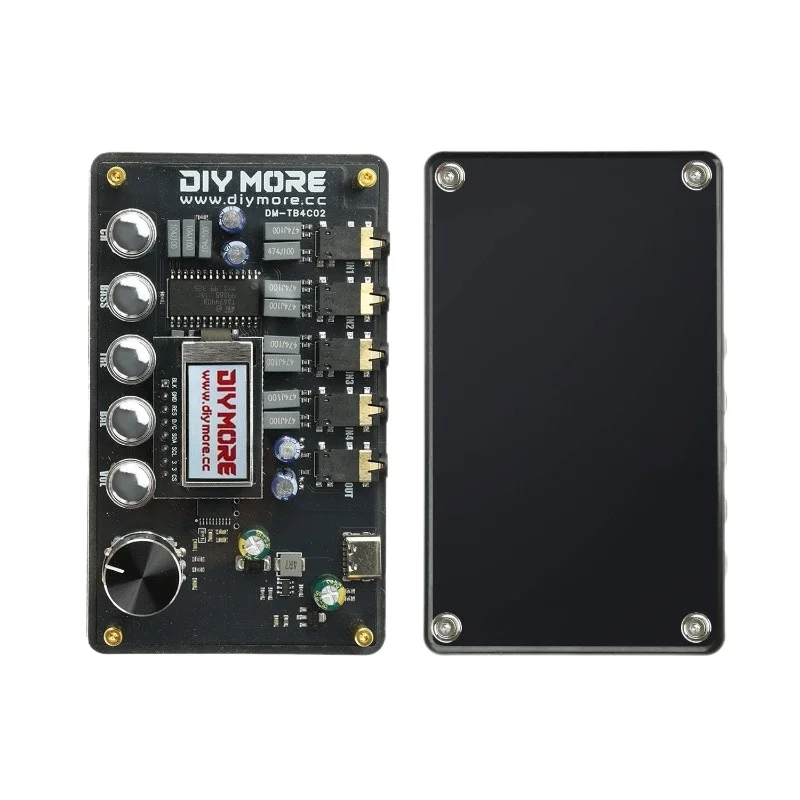 Dc5v tda7440 preamp cw version aux 3.5mm audio switcher with tone adjustment dm-tb4c02
