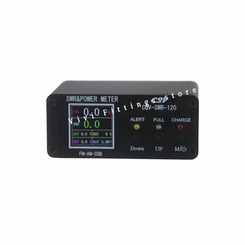 CQV-SWR120 120W SWR & Power Standing Wave Meter High Standing Wave Alarm Function 240 * 240 Full Color HD Display FM-AM-SSB