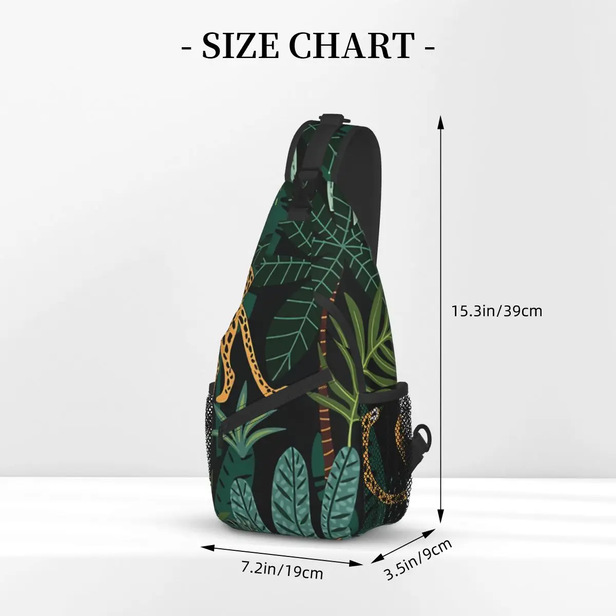 Pattern Crossbody Bag Sports Tropical Cheetah Chest Bag Unisex Women Man Fashion Shoulder Backpacks Travel