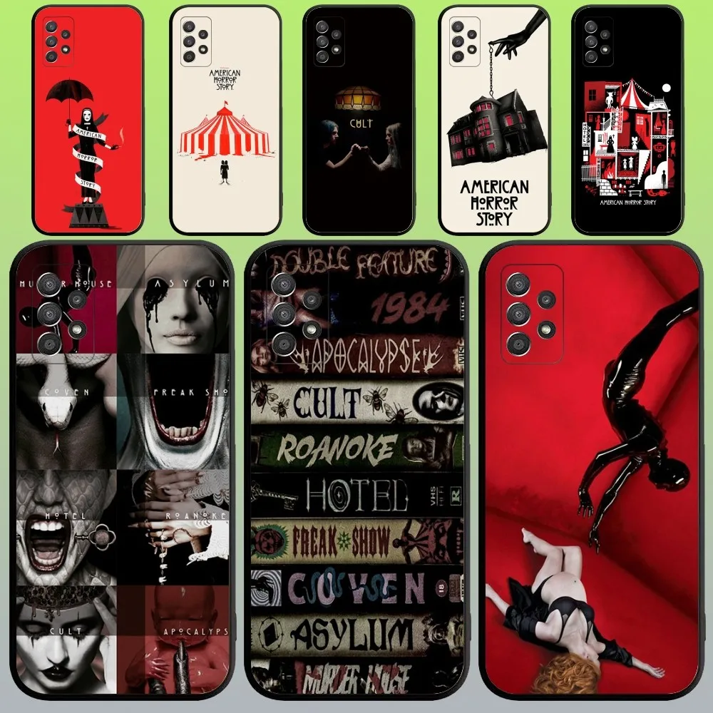 

AHS American Horror Story Phone Case For Samsung Galaxy A20,A21s,A22,A31,A32,A52,A53,A72,73,A80,A91 Soft Black Cover
