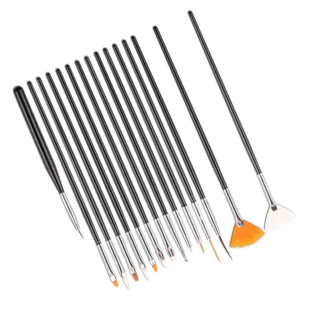 Nail Art Pen Brush Kit Graffiti Pens Dual-ended Brushes Tools Detailing Design Gel for Nails