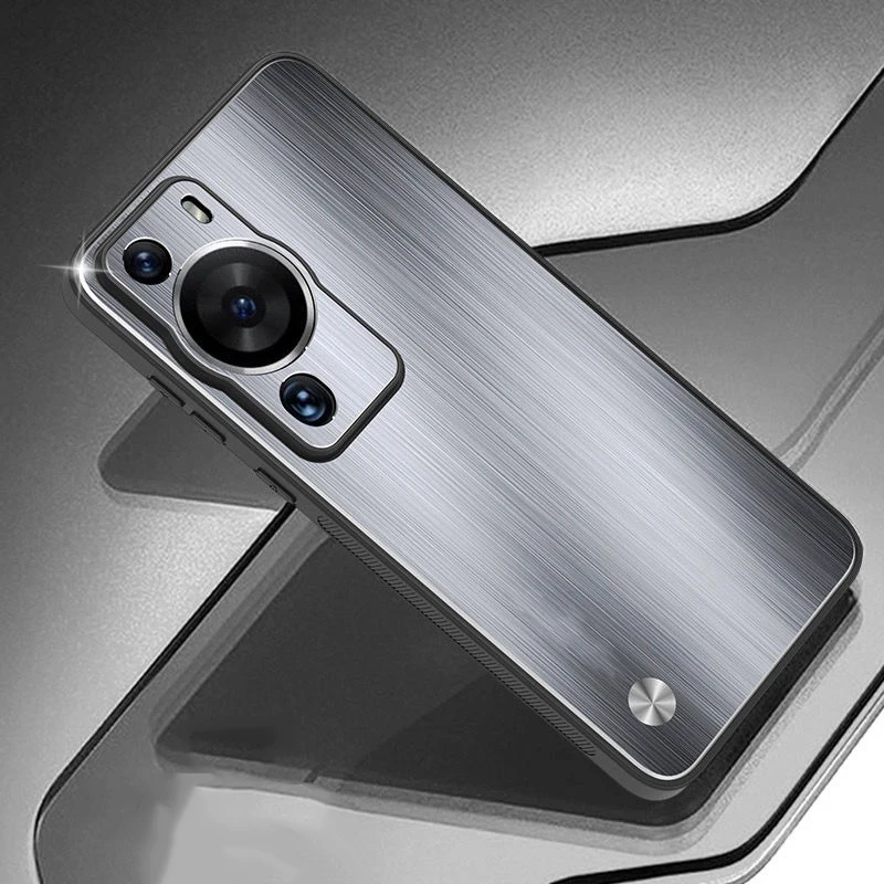 For Huawei P60 Pro Metal Case Lens Full Pack Frosted Anti-fall Brushed Phone Cover for HuaweiP60 P60Pro Protective Back Shell