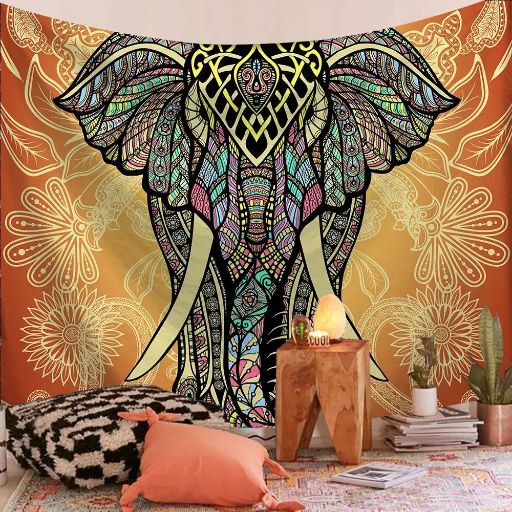 Aesthetic Room Decor Tapestry Popular Indian Mandala Wall Decoration Printed Tapestry Dormitory Indoor Room Bedroom Home Decor