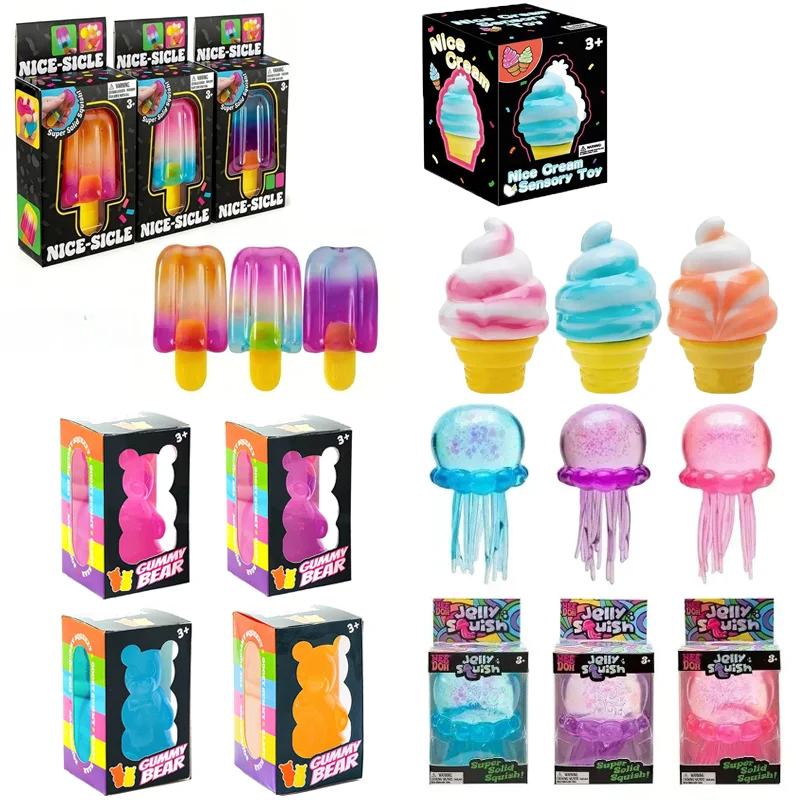 Hot Selling Needoh Style Dreamy Water Drop Squishy Toy,Malt Sugar Slow Rising Stress Ball,Sensory Fidget Toys For Anxiety Relief