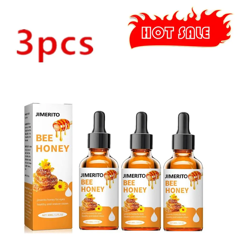 

3x 30ml Honey Eye Drops Relieves Eyes Discomfort Blurred Eyes Sore Eye Care Itchy Relax Dry Swelling Massage Clean