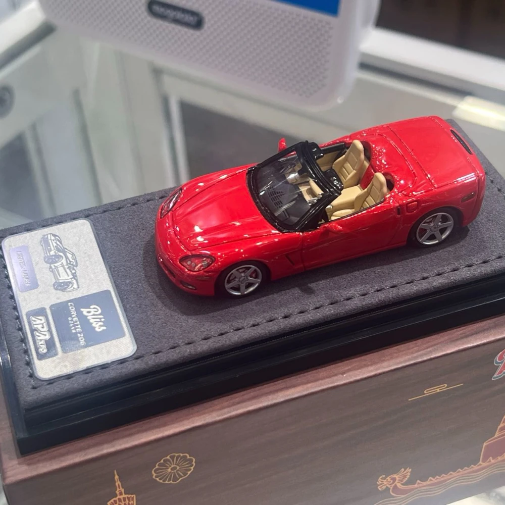 Bliss 1/64 C6 Hardtop/Convertible Foshan APAxpo Exhibition Special Edition Diecast Model Car Miniature Collectible