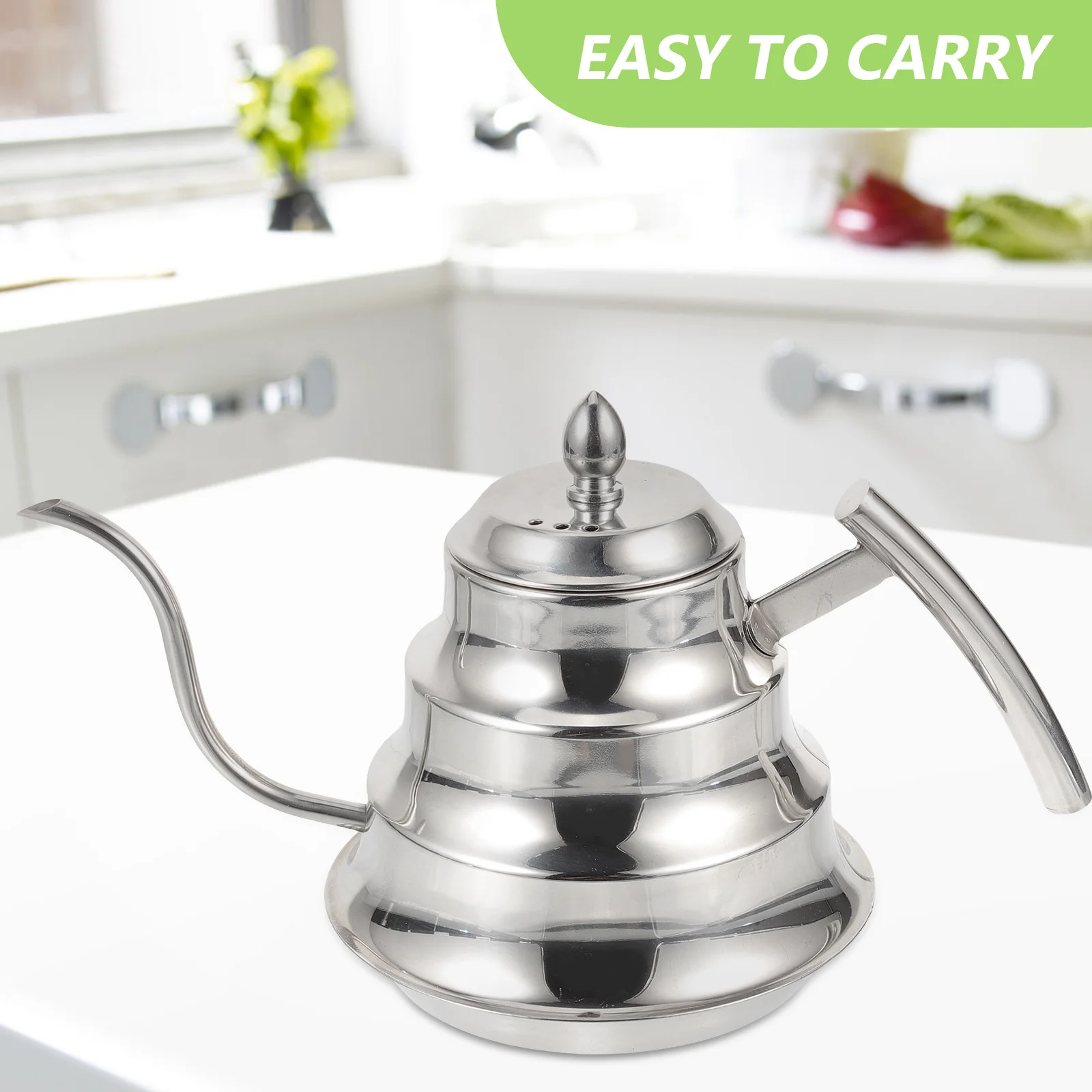 

1.2L Reliable Stainless Steel Tea Kettle With Tea Strainer Housewarming Gift Hot Water Kettle Kitchen Essential