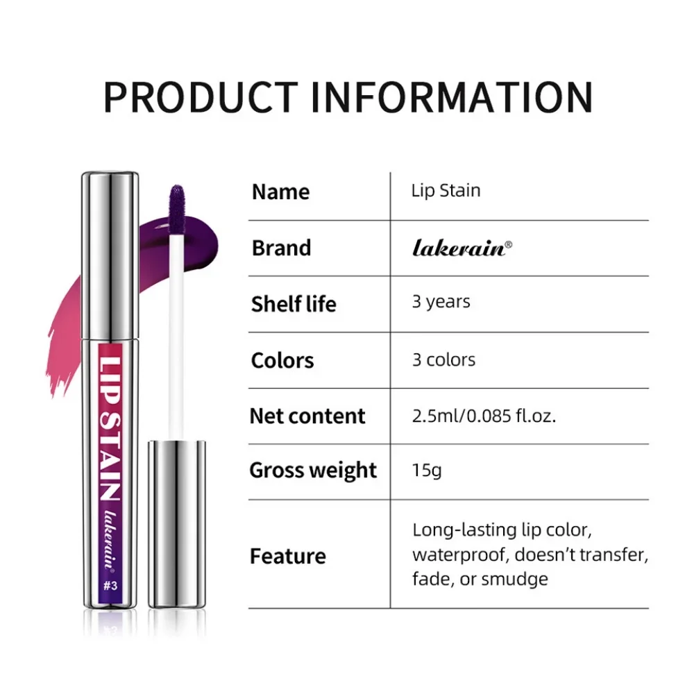 Matte Lip Stain Silver Pipe Peel-Off Lip Tint blijvende Moisturizer Waterdicht Zweetbestendig Non-stick Cup Peel off Lip Liner Pencil