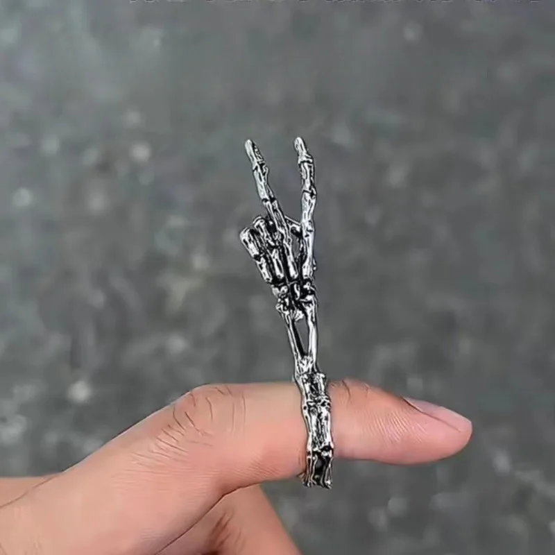 Creative Cigarette Holder Ring Men Finger Cigarette Stand Trendy Smoking Accessory Jewelry