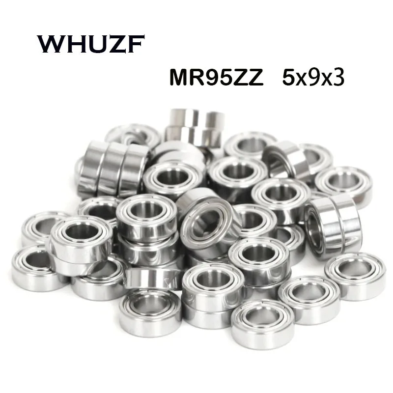 10Pcs MR95ZZ L-950ZZ MR95-2RS 5x9x3 mm ABEC-7 Deep groove ball bearing Miniature bearing High qualit Advanced MR95Z MR95-2RS