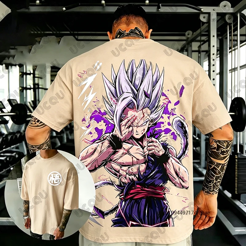 2026 Neues Dragon Ball Anime Son Gohan Grafik 3D-Druck T-Shirt für Herren Sommer Kurzarm-Shirts Retro Hochwertige Unisex-Oberteile – Detail 7