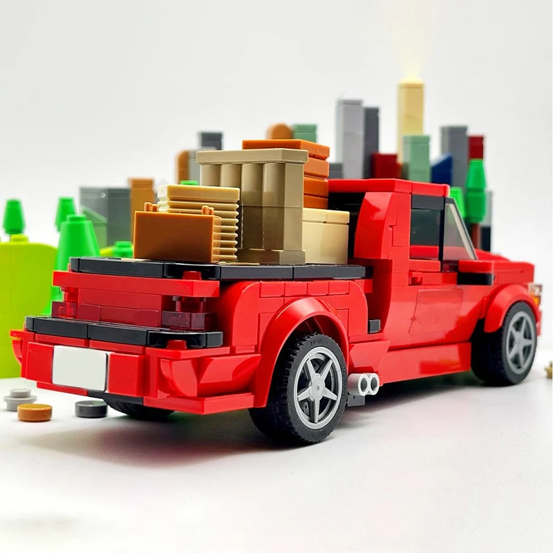 283PCS MOC City Champions Super Car Brian S Built Tough F 150 Lightning Fast Furious Model Technology DIY Building Blocks Gift view 3