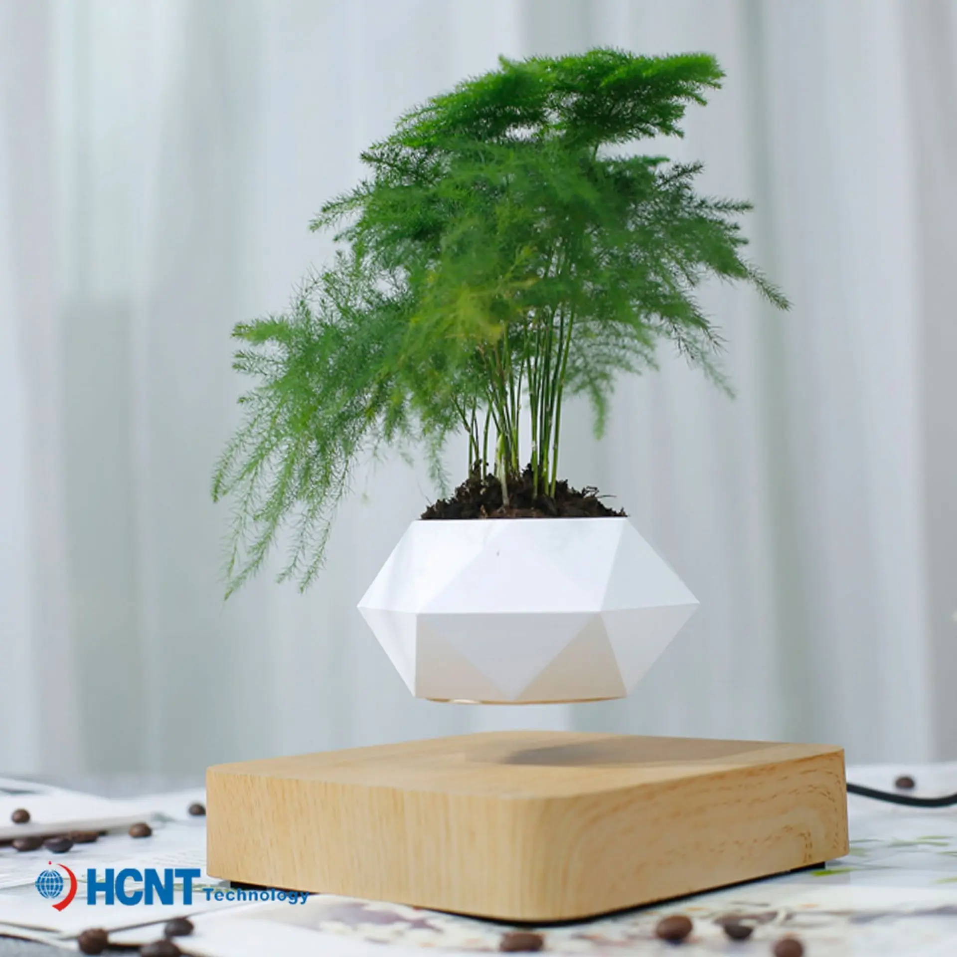 Plantas en macetas Maglev, adornos colgantes para el hogar, manualidades, regalos creativos de cumpleaños para amigos, colegas y jefes.