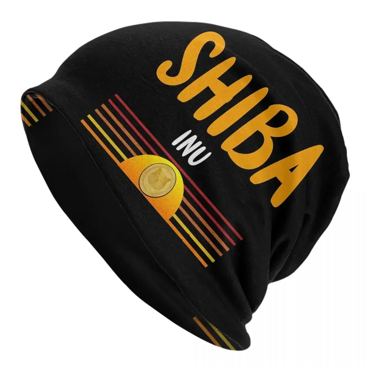 Shibu Inu Crypto Currency Meme Token Coin Shiba Inu Unisex Adult Beanies Caps Knitting Bonnet Hat Warm Outdoor Skullies Hats