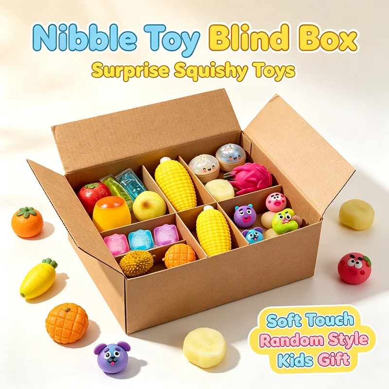 Pressing Fun Fidget Stress Relief Surprise Surprise Box Toys Novelty Stress Relief ASMR Sensory Stress Relief  Fruit Toy Durian
