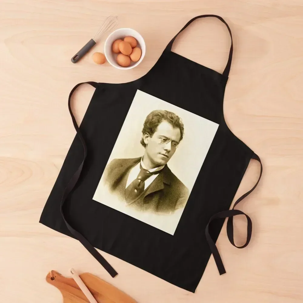 

Gustav Mahler ~ Composer ~ Conductor ~ 1893 Portrait Apron Kitchen Chef kitchen item Camping christmas decoration Apron