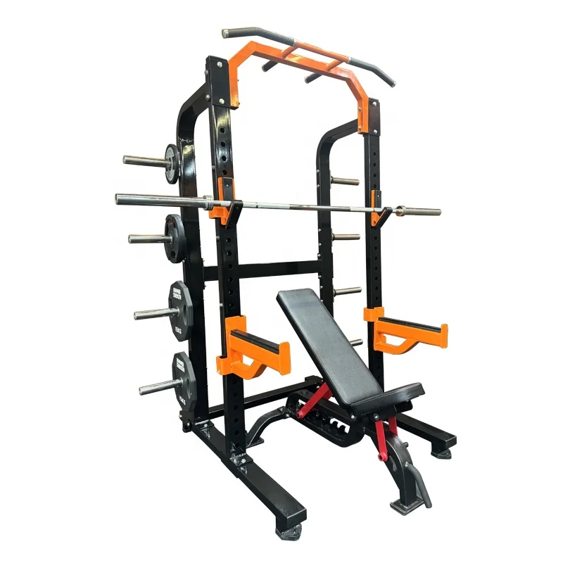 Multi functional home power rack gym equipment Pull Up Bar Smith Machine Squat Rack