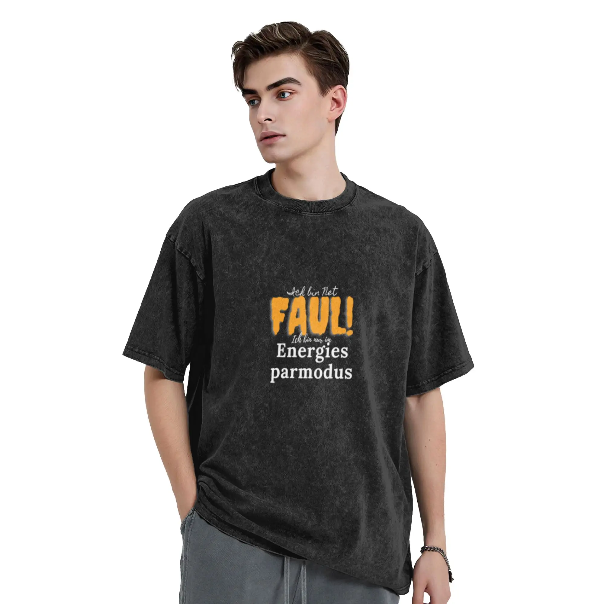 Energy Saving Mode   Chill Animal T-Shirt Unique Stylish A T-Shirt Oversized Short Sleeve Men's Women's Cotton Tees Tops