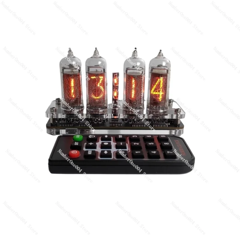 4-Bit IN14 Glow Tube Clock, Glow Clock, Retro, Steampunk, Vacuum Tube Punk