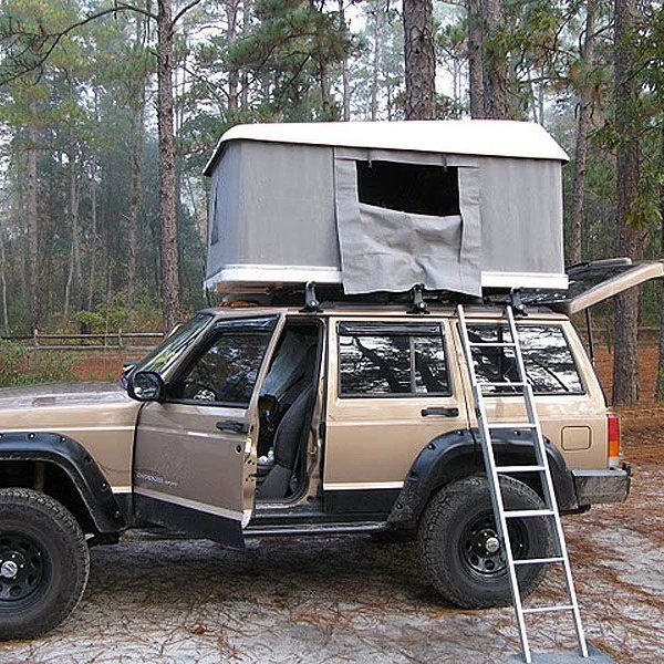 

Outdoor Hard Camping Awning Car Rooftop Tent Glamping Luxury Roof