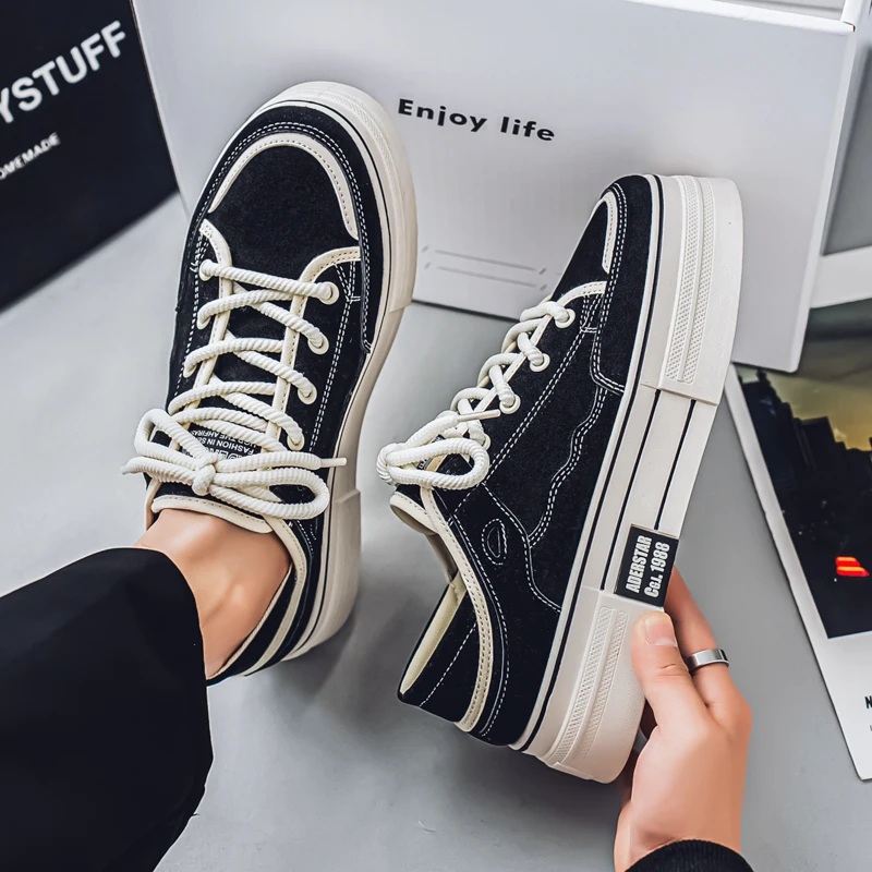 

Тренд 2025 года, удобные нишевые универсальные повседневные спортивные туфли из спортивной ткани с низким верхом и полуподдержкой двойного назначения для мужчин