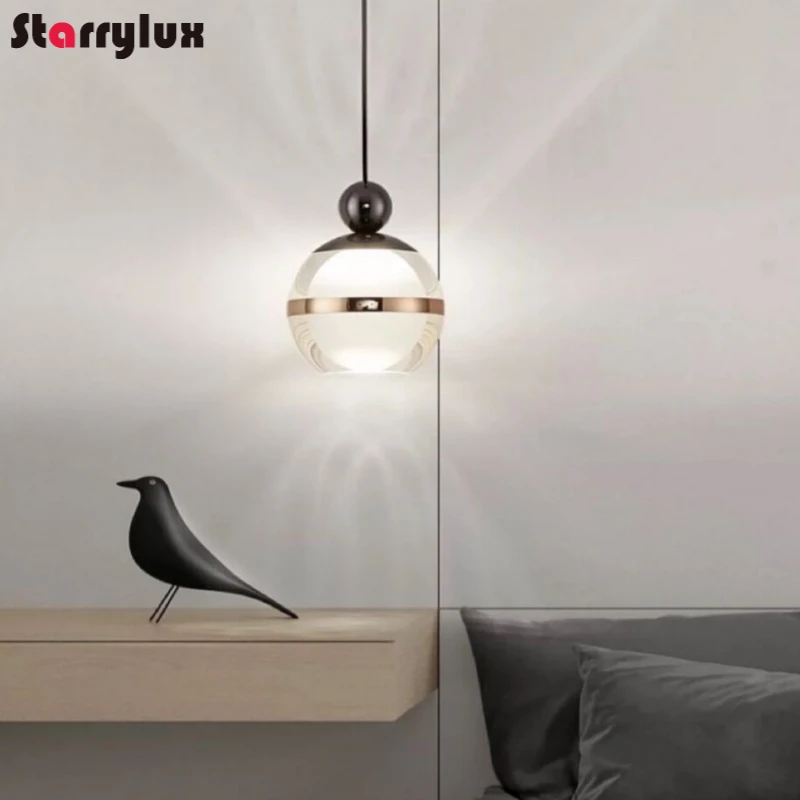 

Danish Creative Pendant Light Nordic Minimalist Bedside Lamp Dining Room Bar Hanging Lights