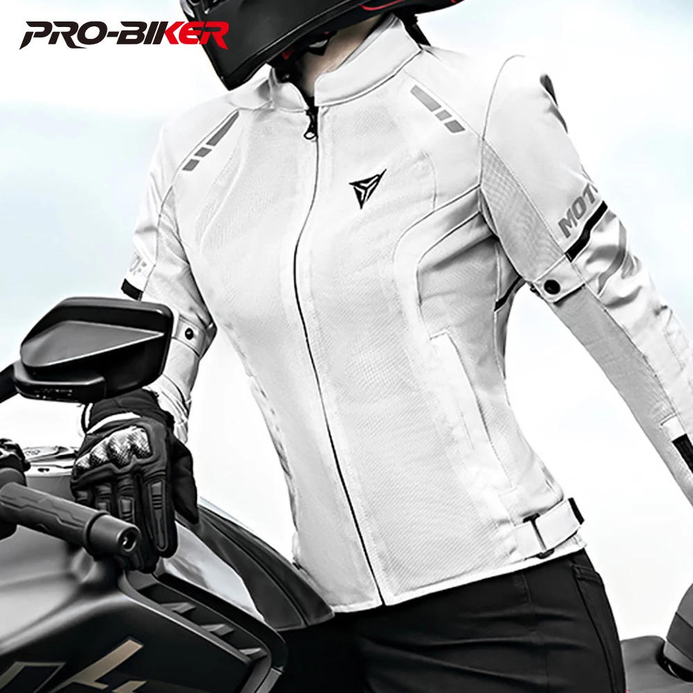 

Women's Fall Prevention Motorcycle Riding Clothes Four Seasons Soft Mesh Breathable Motorcycle Racing Clothing Riding Motocross