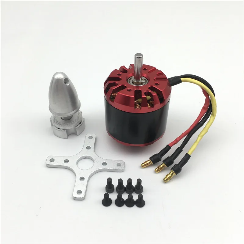 

RC Aircraft Model Metal Brushless Motor 4250-560kv Use for RC Aircraft Model Helicopter Model External Rotor Brushless Motor Toy