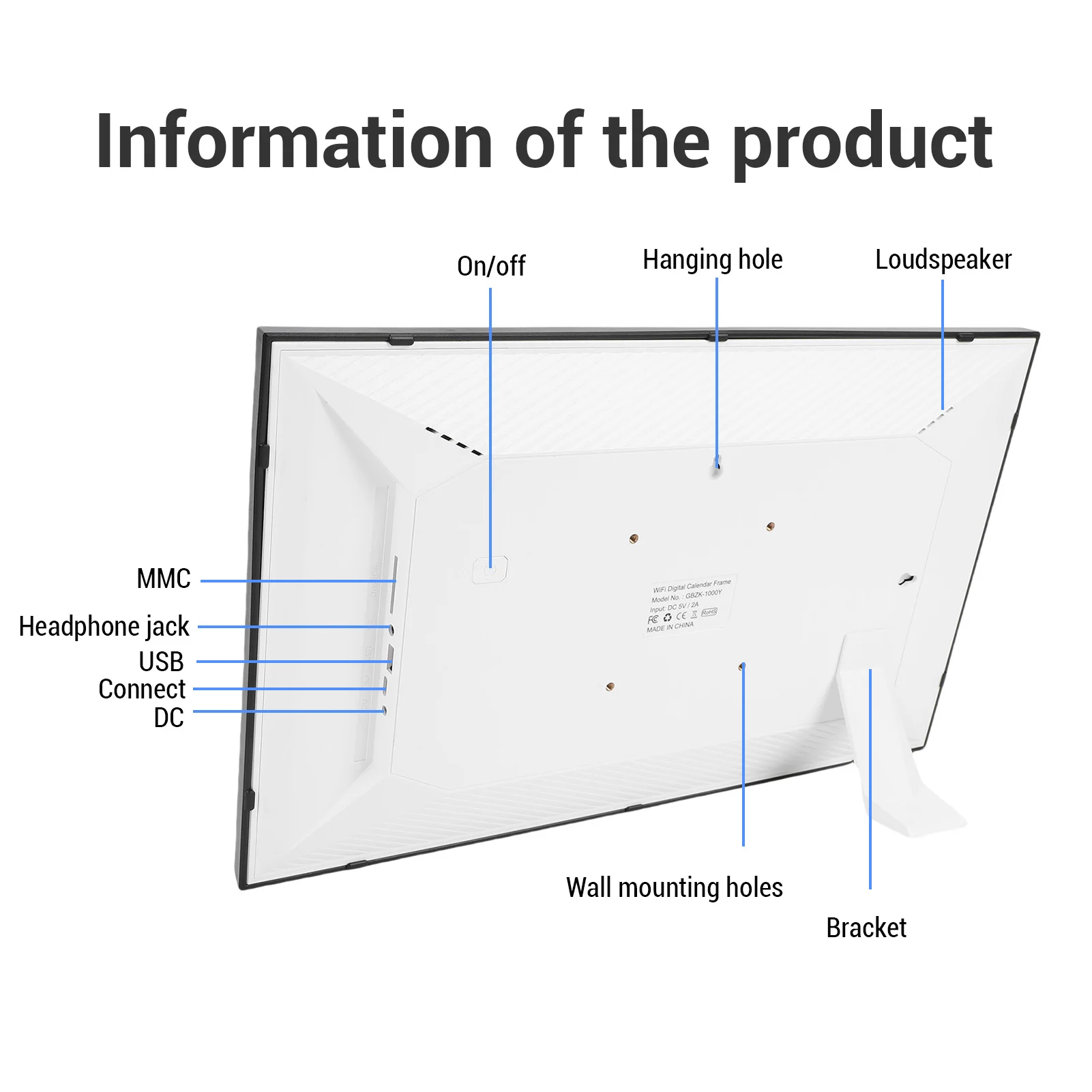 【ساخن】تقويم رقمي ذكي بشاشة 15.6 بوصة عالية الدقة تعمل باللمس واي فاي إطار صورة رقمي مخطط تقويم عائلي مع تطبيق لنظام Android 9.0 #6