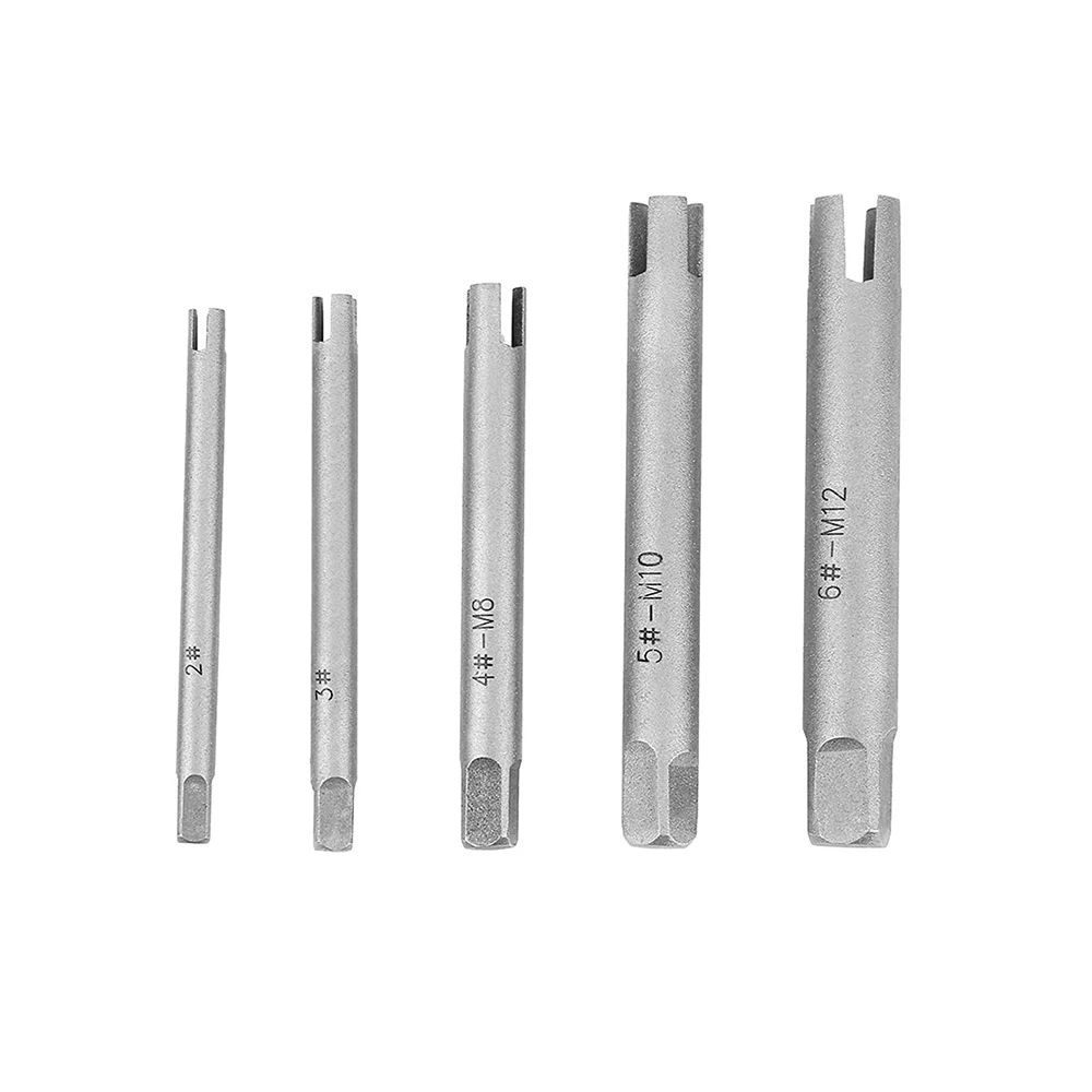 M4-M12 Steel Tap Extractor Set Broken Head Screw Remover Stripped Tap Extractor Drill Bit
