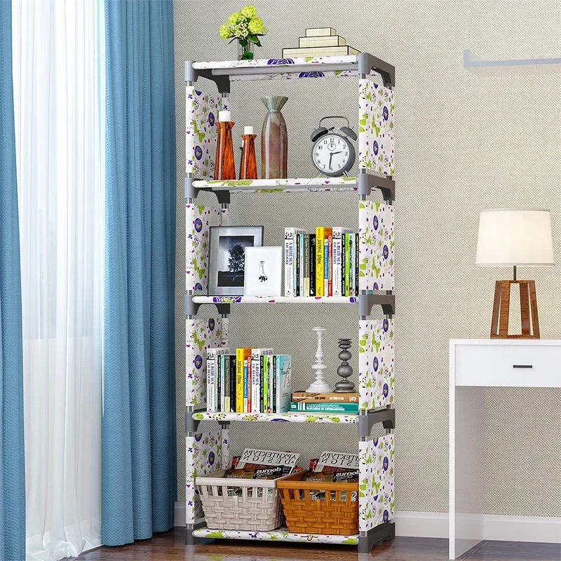 Mensola da parete galleggiante girevole a 5 livelli - Organizer multiuso per libri, orologi, power bank e giocattoli - Salvaspazio moderno