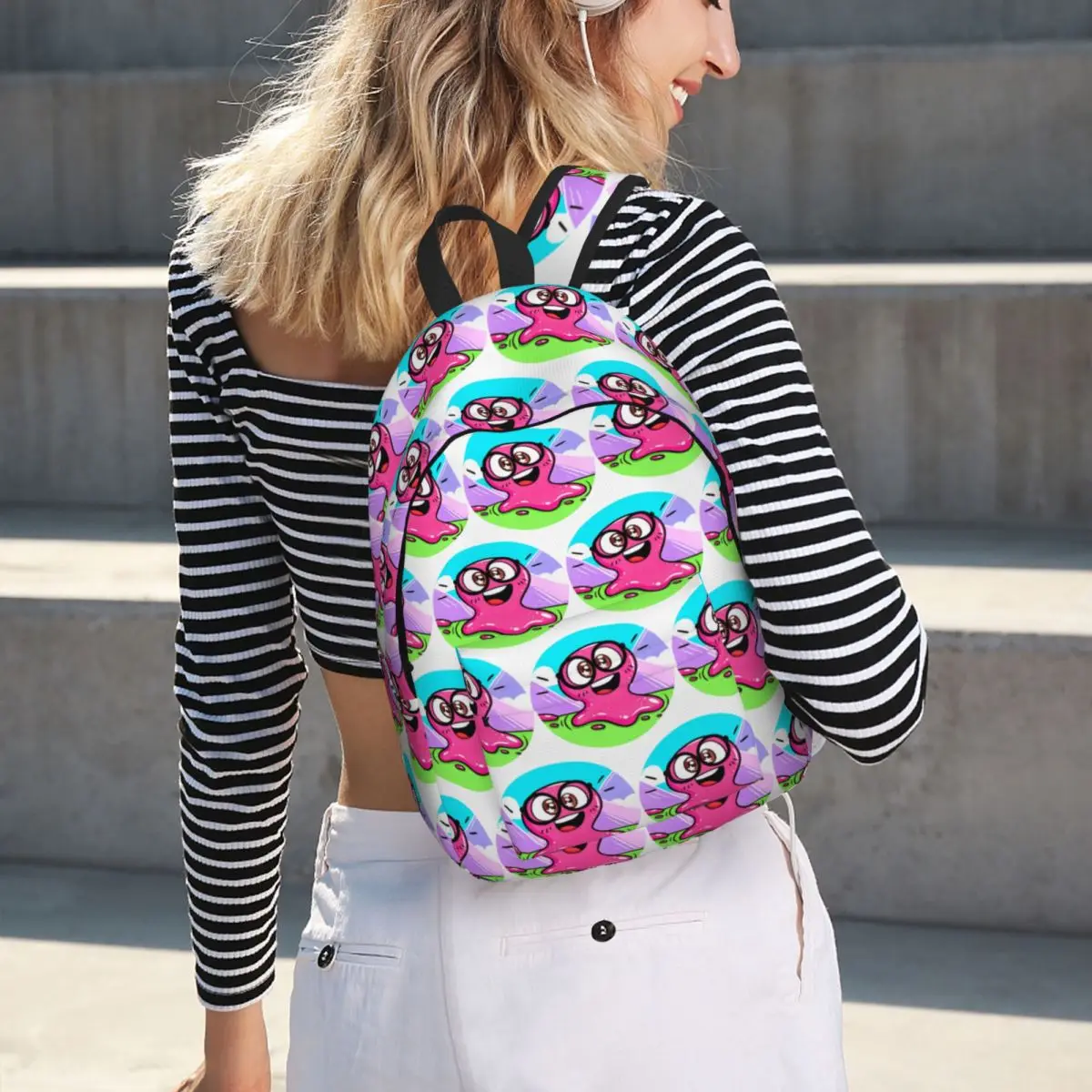 Super Slick Slime Sam Backpack Hot Sale Daypack Large Capacity Boys Girls BookBag School Bag Shoulder Bags for Men Women