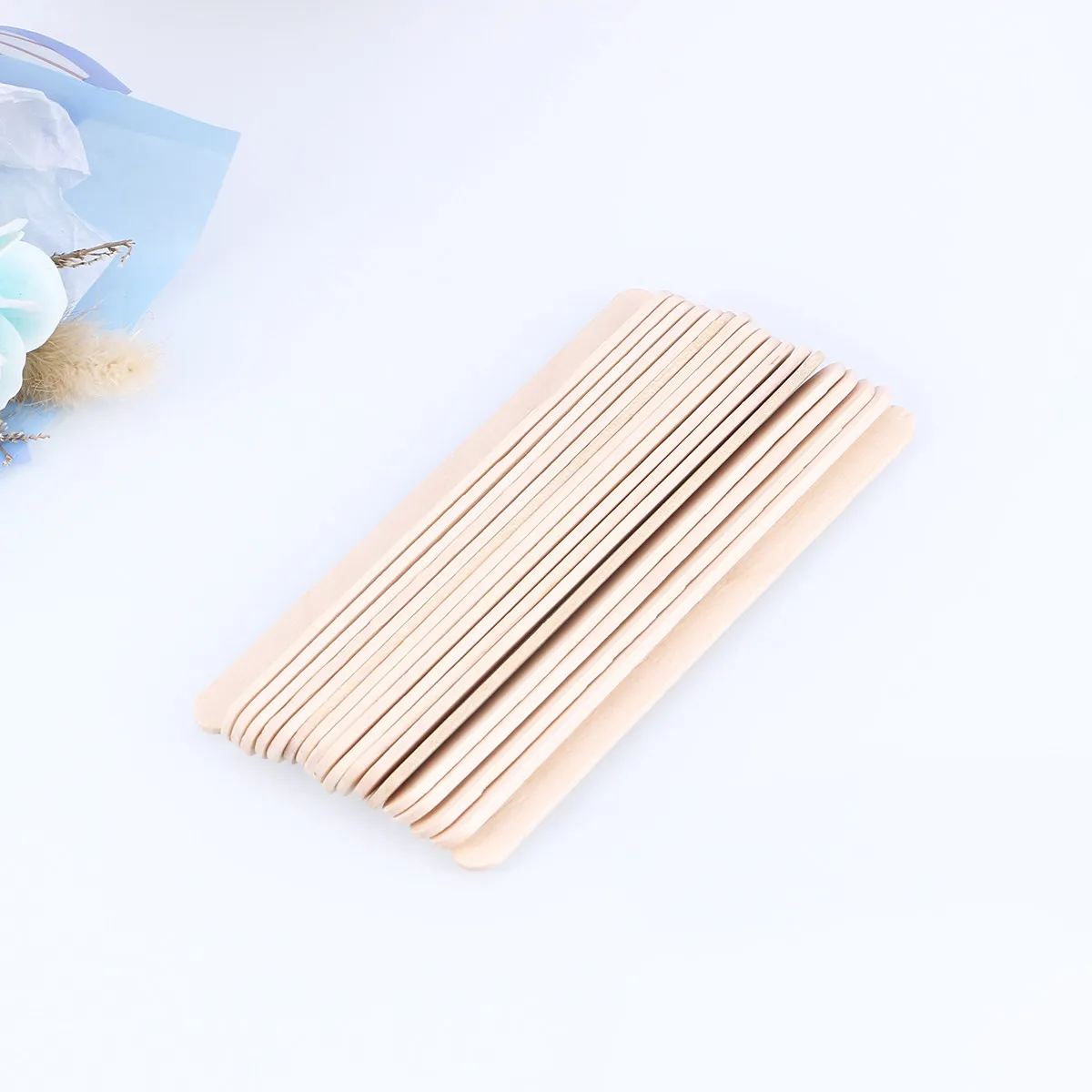 

100Pcs Wooden Craft Sticks 114x10x2mm Smooth Splinter-Free Non-Waxed Eco- Sticks for Classroom DIY Arts Crafts