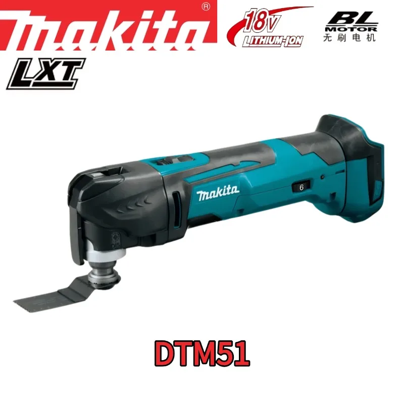 Originele Makita DTM51 18V draadloze multitool met snelwisselsysteem, variabele snelheid, 20000 OPM voor snijden, schuren, schrapen