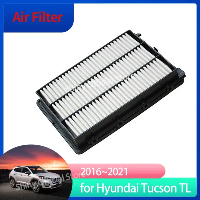Filtro de ar para hyundai tucson tl mk3 3rd 2016 2017 2018 2019 2020 2021 28113-f8100 carros gadgets acessórios peças motor de admissão