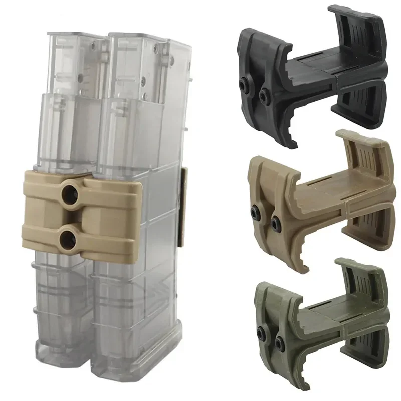 Acoplador paralelo de revista táctica M4, conector de doble revista Maglink, soporte de abrazadera AR Mag, accesorios para pistola de juguete