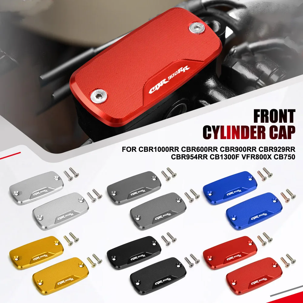 

FOR HONDA CBR1000RR CBR600RR CBR900RR CBR929RR CBR954RR CB1300F VFR800X CB750 Front Brake Fluid Reservoir Cap Cylinder Cover