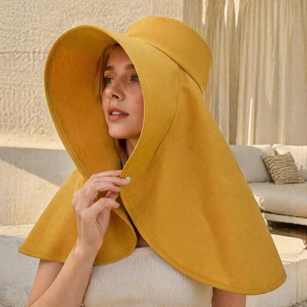 Sun Protection Hat for Women Women’s Wide Brim Sun Hat with Neck Flap Uv Protection Fishing Hat Summer for Hiking for Tea