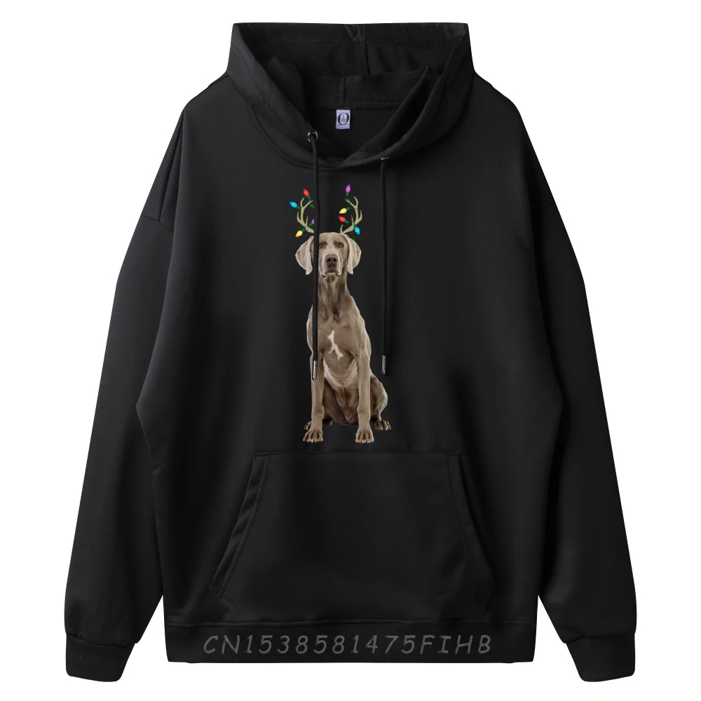 Weimaraner Reno Navidad Perro Camiseta gráfica blanca Nuevo en camisetas y sudaderas Estilo japonés