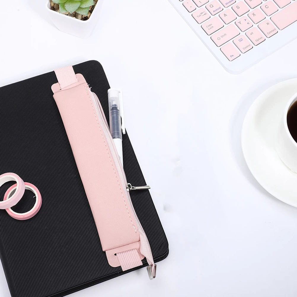 

2 Pcs Pencil Case Stationery Notebook Holder Journal Pouch Wraps Cover Bag Binder Bracket Box