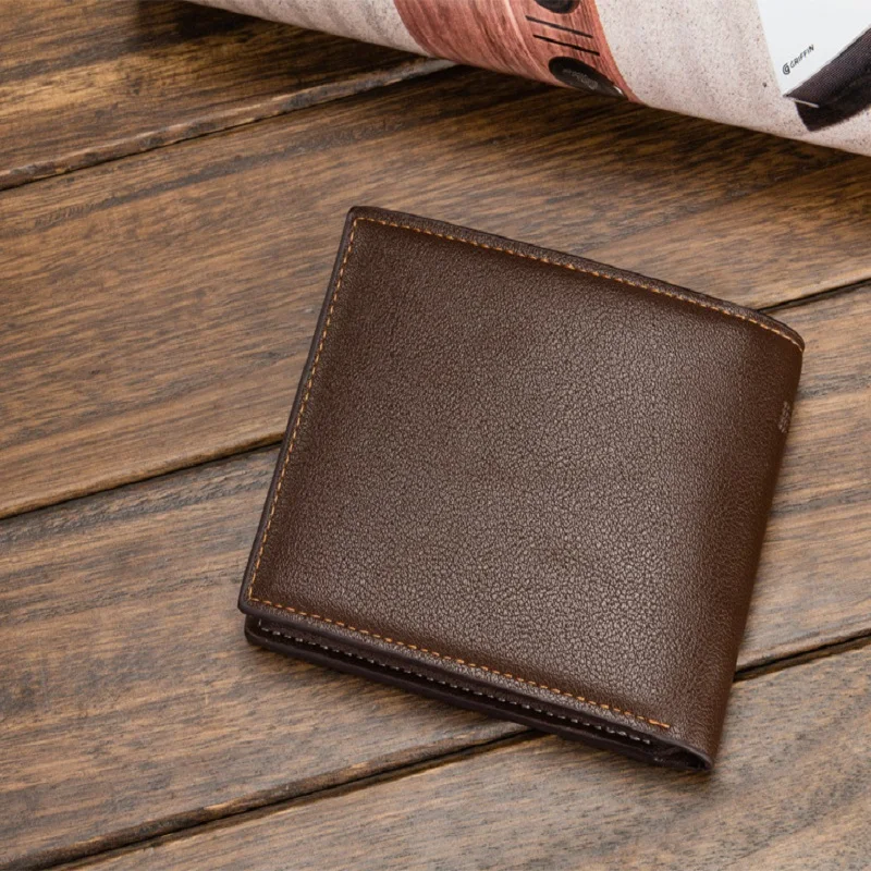 Classic Short PU Leather Wallets For Men Business Man ID Card Holder Purse Slim Male Photo Credit Card Wallets cartera hombre