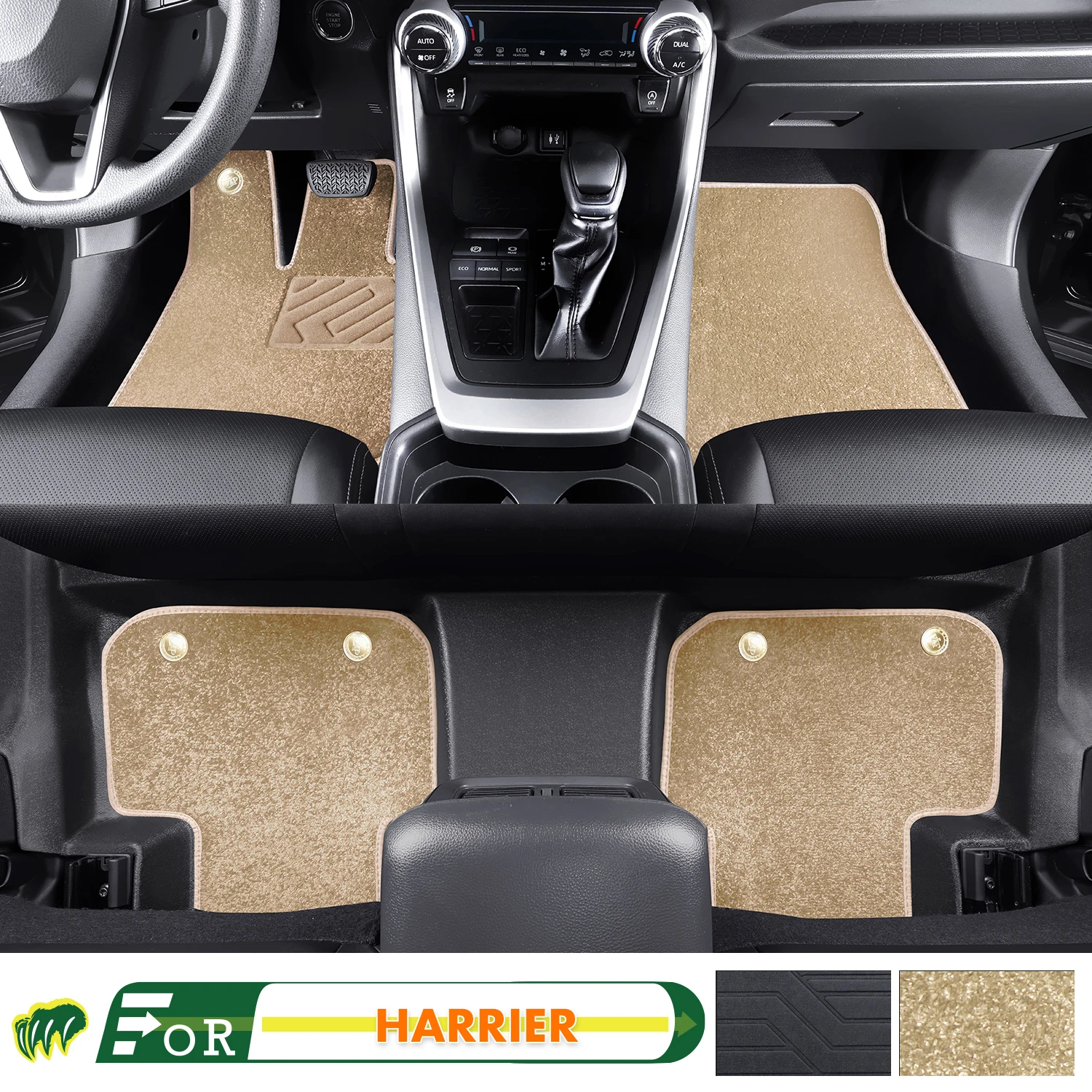 

Left-hand Drive Car Floor Mat For Toyota HARRIER 2009-2022 Full Surround Foot Mat Automotive Floor Mat Interior Floor Liner