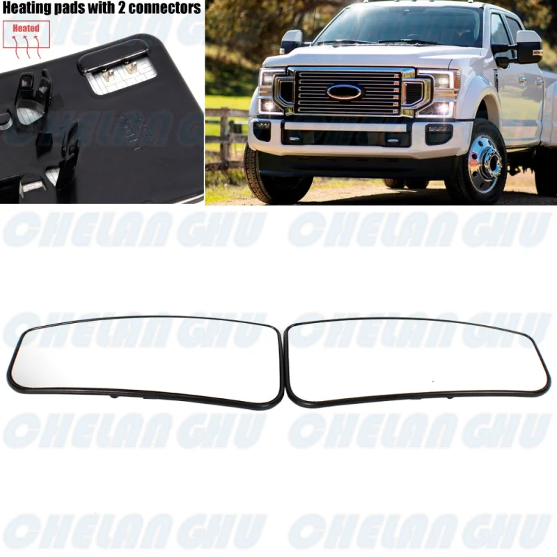 

1 Pair Heated Rearview Mirror Glass for Ford F150 F250 F350 F450 F550 Truck 2017-2018 Car accessories FL3Z17K707V FL3Z17K707J