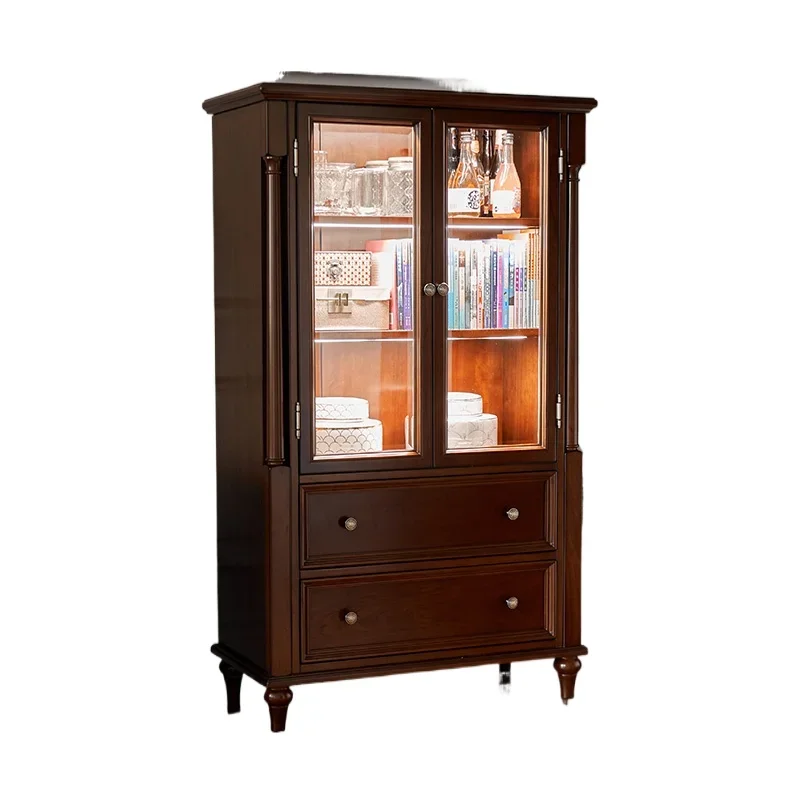 

Solid wood wine cabinet, dining side, vintage country sofa, TV sideboard, decorative storage cabinet