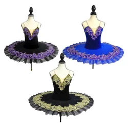 White Swan Lake Costumes Ballet Tutu Skirt Velvet Top For Ballerina Dress Professional Girls Woman Dress