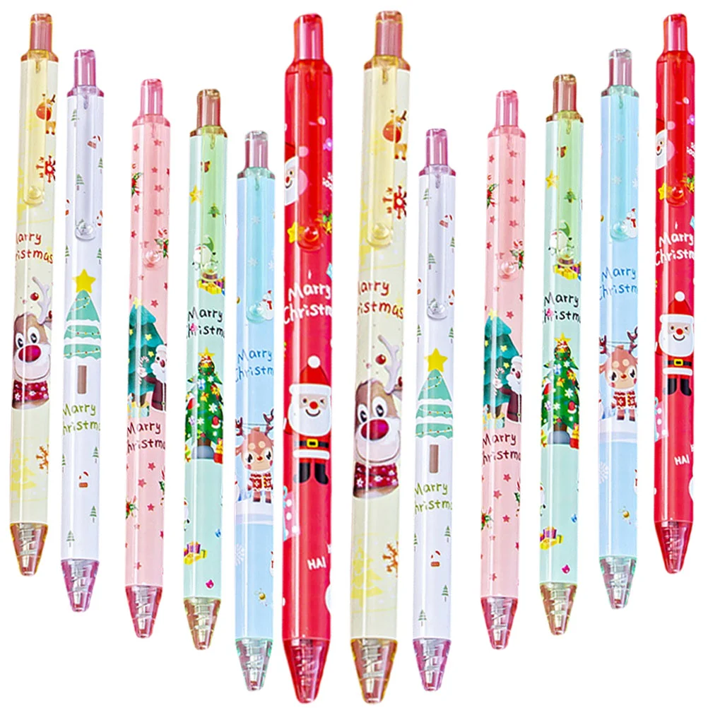 24 Pcs Universal Christmas Gel Pen Nurse Girls Gifts Plastic Student Signature Pens