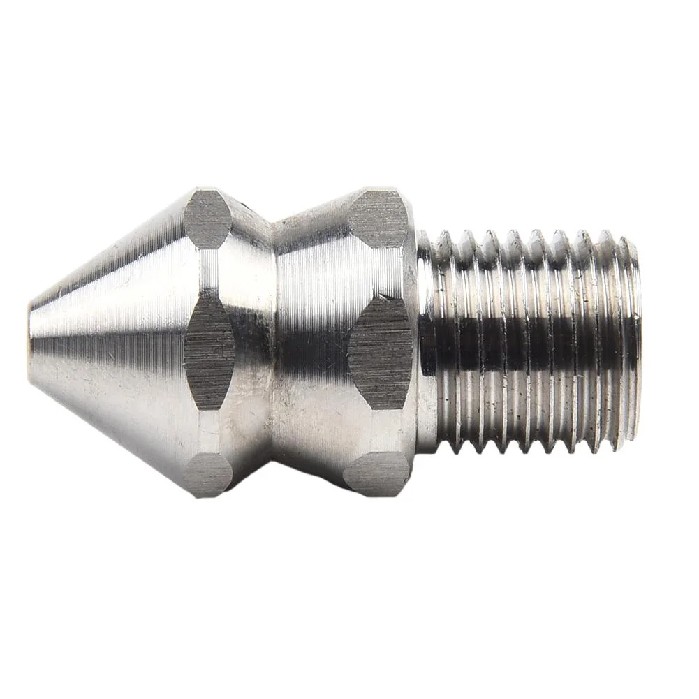 Cleaning Nozzle Stainless Steel Male Spare Parts 1/4 Inch 250 Bar 4/5/7 Jets Accessories Drain Sewer High Pressure